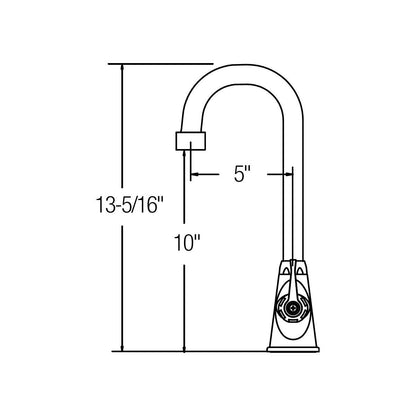 Universal - Traditional Classroom Faucet - Deck Mount