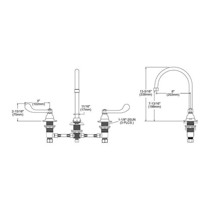 Faucet - 13-5/16" - Deck Mount