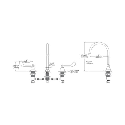 Faucet - 13-5/16" - Deck Mount