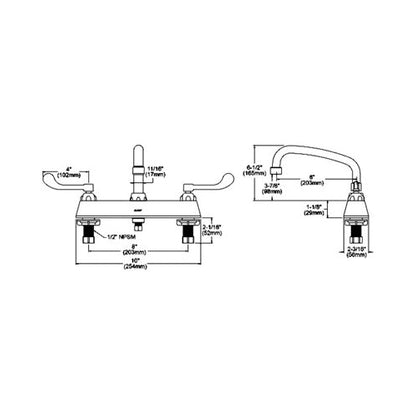 Food Service Faucet - 1.5 GPM - 6-1/2"