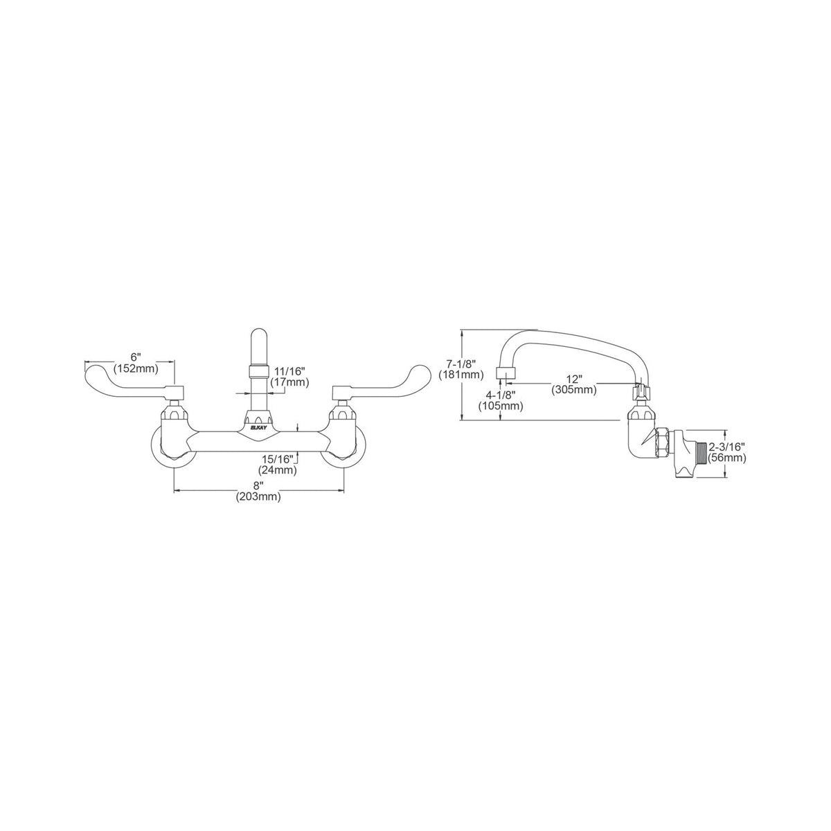 Pursuit - Traditional Food Service Faucet - 2.2 GPM