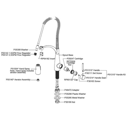 Avado - Kitchen Faucet - 1.5 GPM - Deck Mount