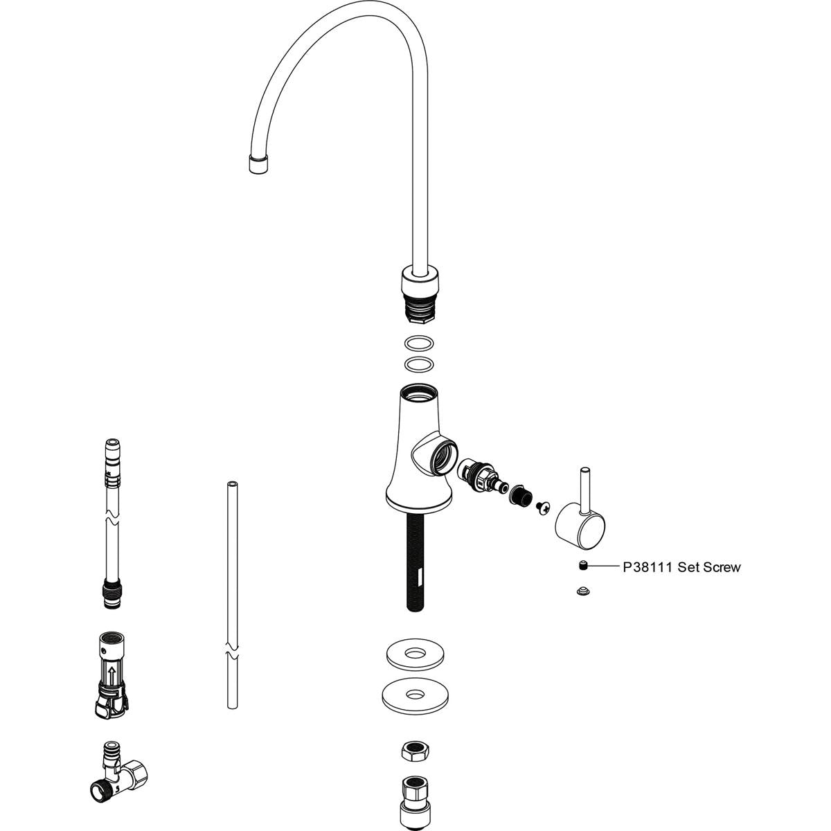 Avado - Filtered Beverage Faucet - 1.5 GPM - Deck Mount