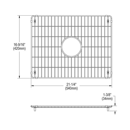 Bottom Grid - 1-3/8" - Stainless Steel