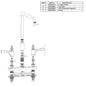 Kitchen Faucet - 12-1/8" - Deck Mount
