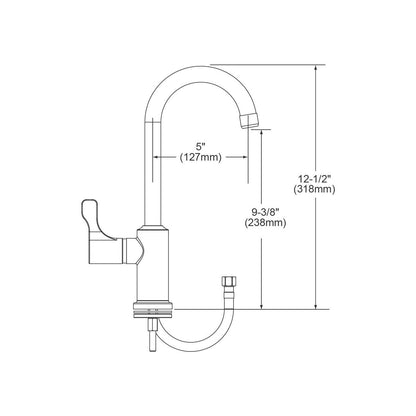 Classroom/Bar Faucet - Polished Chrome - Deck Mount