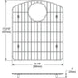 Bottom Grid - 15-1/16" - Stainless Steel