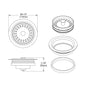 LKQD35 - Disposer Flange - Rinse.