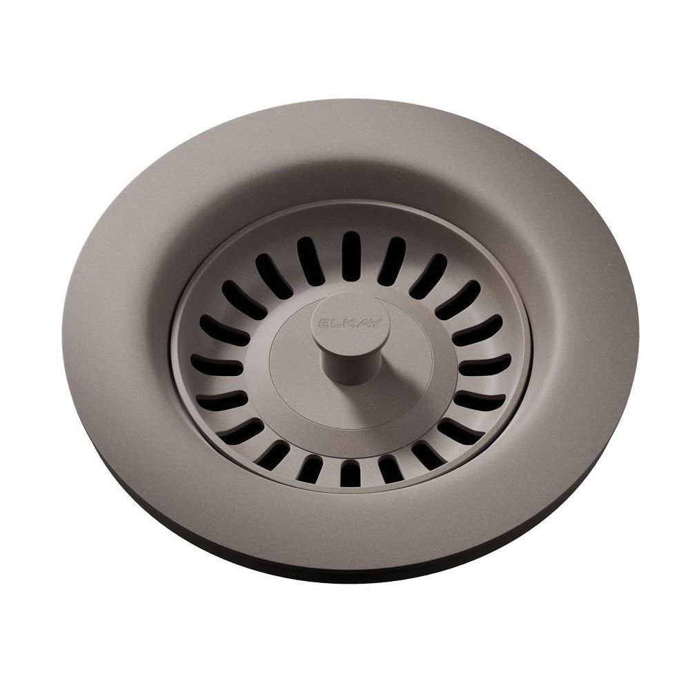3-1/2" Drain Fitting - Polymer - Silver