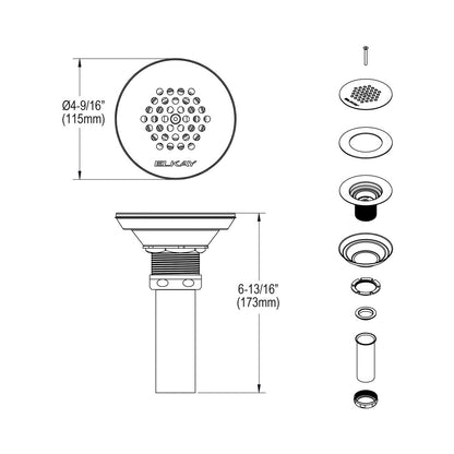 Drain Fitting - Brass - Nickel Plated