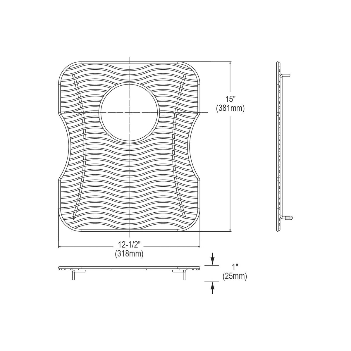 Bottom Grid - Stainless Steel