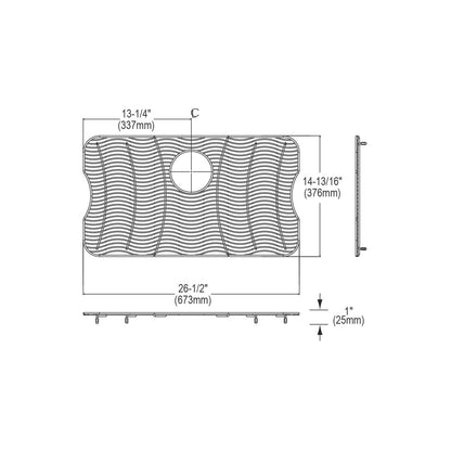 Bottom Grid - 26-1/2" - Stainless Steel