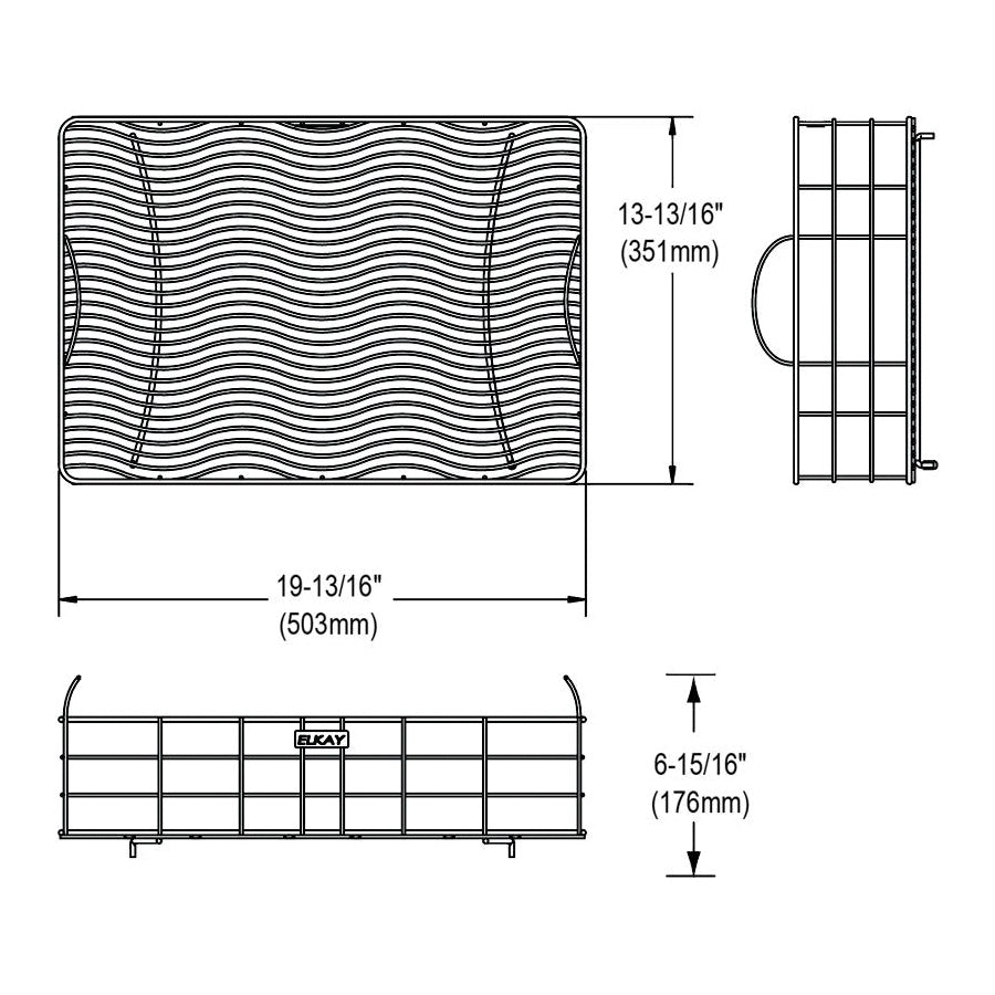 Rinsing Basket - Stainless Steel - Rectangle Shape