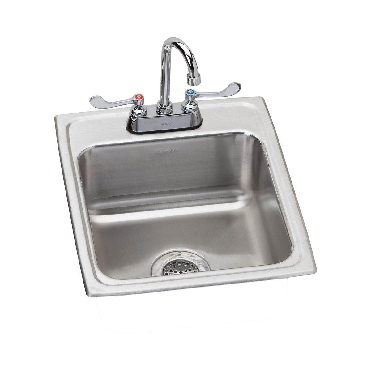 Lustertone Classic - 17" Kitchen Sink and Faucet Kit
