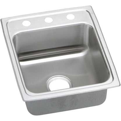 Lustertone Classic - 17" Kitchen Sink and Faucet Kit