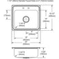 Lustertone Classic - 22" Kitchen Sink and Faucet Kit