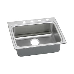 Lustertone - 25" Kitchen Sink - Drop-in - Single Bowl