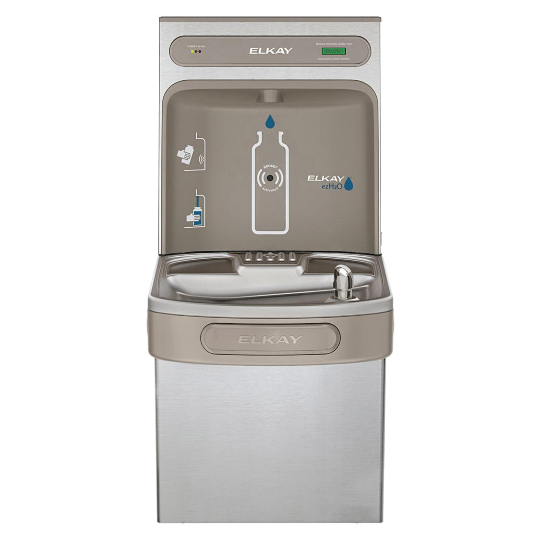Filtered Bottle Filling Station and Cooler - Wall Mount