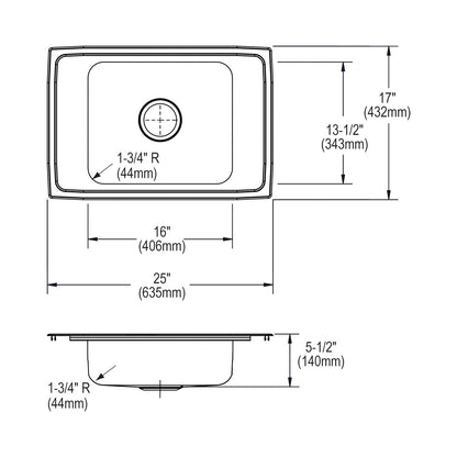 Celebrity - Classroom Sink - Brilliant Satin