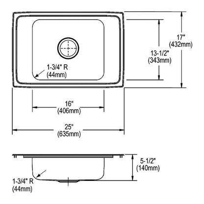 Celebrity - Classroom Sink - Brilliant Satin