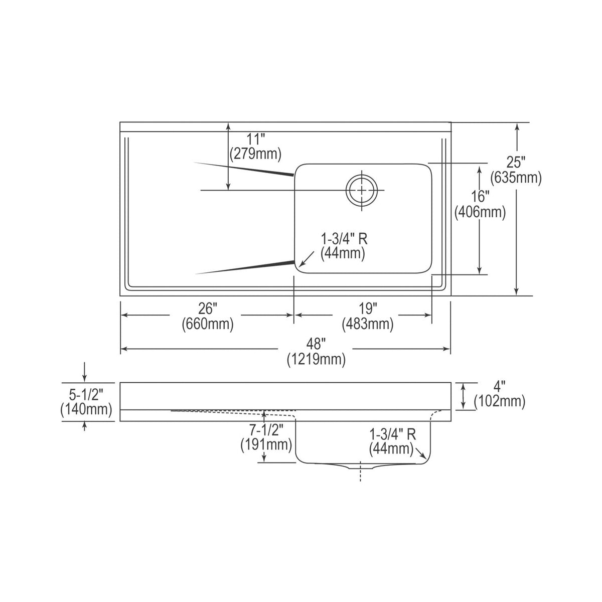 Elkay® S4819R Kitchen Sink
