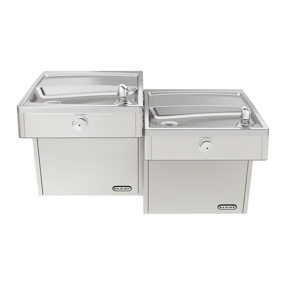 Non-Filtered Barrier Free Bi-Level Cooler - Stainless Steel