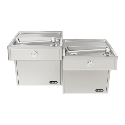 Non-Filtered Barrier Free Bi-Level Cooler - Stainless Steel