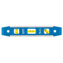 Empire® 581-9 Magnetic Torpedo Level, 9 in L, 3 Vials, Polycast, (1) Level/(1) 45 deg/(1) Plumb Vial Position, 0.001 in Accuracy