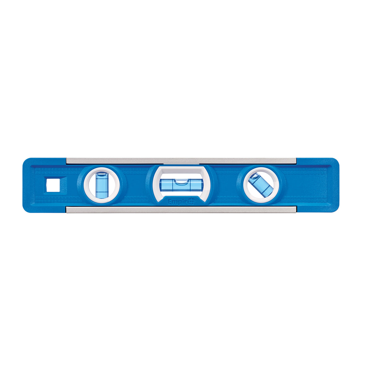 Empire® EM81.9 E81 Magnetic Torpedo Level, 9 in L, 3 Vials, Polycast, (1) Level/(1) 45 deg/(1) Plumb Vial Position, 0.0005 in Accuracy