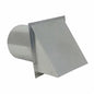 FAMCO™ SWVG10 Hooded Wall Vent With Screen, 10 in Dia x 13 in L x 6-3/4 in W x 13-1/2 in H, Galvanized Steel, Domestic