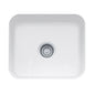 FRANKE CCK110-19WH Cisterna Kitchen Sink, White, Square Shape, 19-5/8 in L x 15-3/8 in W Bowl x 6-7/8 in D Bowl, 21-5/8 in L x 17-3/8 in W x 7-7/8 in D, Undermount Mounting, Fireclay