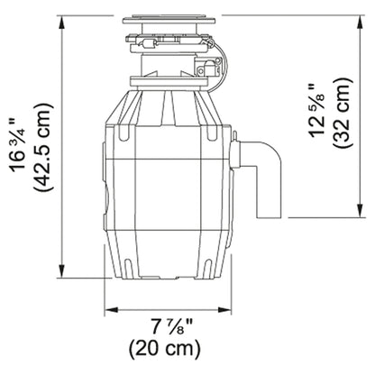 Waste Disposer - 3/4 HP - Stainless Steel