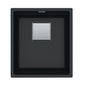 FRANKE PKG11014ONY Peak Kitchen Sink, Onyx, Rectangular Shape, 14-9/16 in L x 16-9/16 in W Bowl x 7-7/8 in D Bowl, 16-1/8 L x 18-1/8 in W, Undermount Mounting, Granite