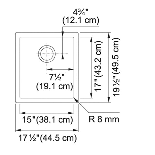 Professional 2.0 - 17-1/2" Kitchen Sink - Undermount