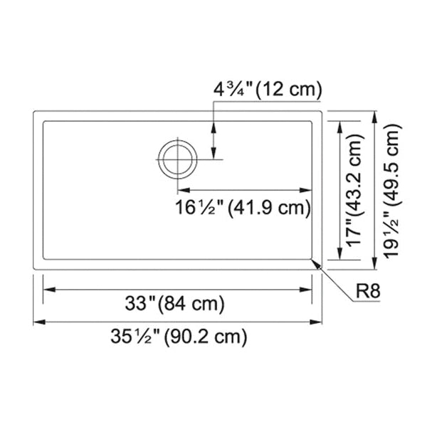 Professional 2.0 - 35-7/16" Kitchen Sink - Undermount