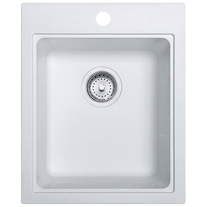 Quantum - 16-3/4" Kitchen Sink - White - Granite