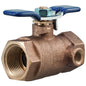 Febco® 781057LL Ball Valve, 2 in Nominal, Thread End Style, Bronze Body, Full Port, PTFE Softgoods, Import