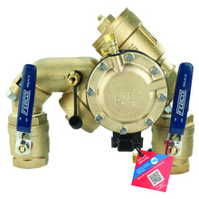 Febco® F683013 LF825YA Angle Backflow Preventer with Flood Sensor, 1-1/2 in Nominal, Union End Style, Quarter-Turn Ball Valve, Lead Free Bronze Body, Reduced Pressure Zone, Import
