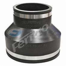 Fernco® 1006-64 Flexible Pipe Coupling, 6 x 4 in Nominal, Concrete x Plastic/Cast Iron End Style, PVC, Domestic