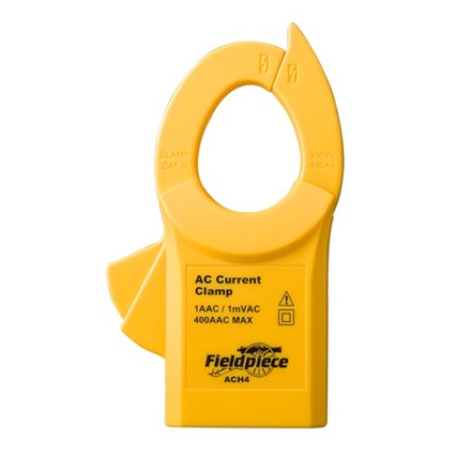 Fieldpiece ACH4 Clamp Accessory Head, For Use With Fieldpiece Stick Meter, EHDL1 Electronic Handle and DL2 Data Logger, 1 AAC to 400 AAC rms Current Range, 32 to 1220 deg F and 0.1 A Resolution