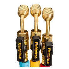 Fieldpiece HR3B Ball Valve Hose Set, For Use With Refrigeration and Air Conditioning Systems, 5 ft Hose Length