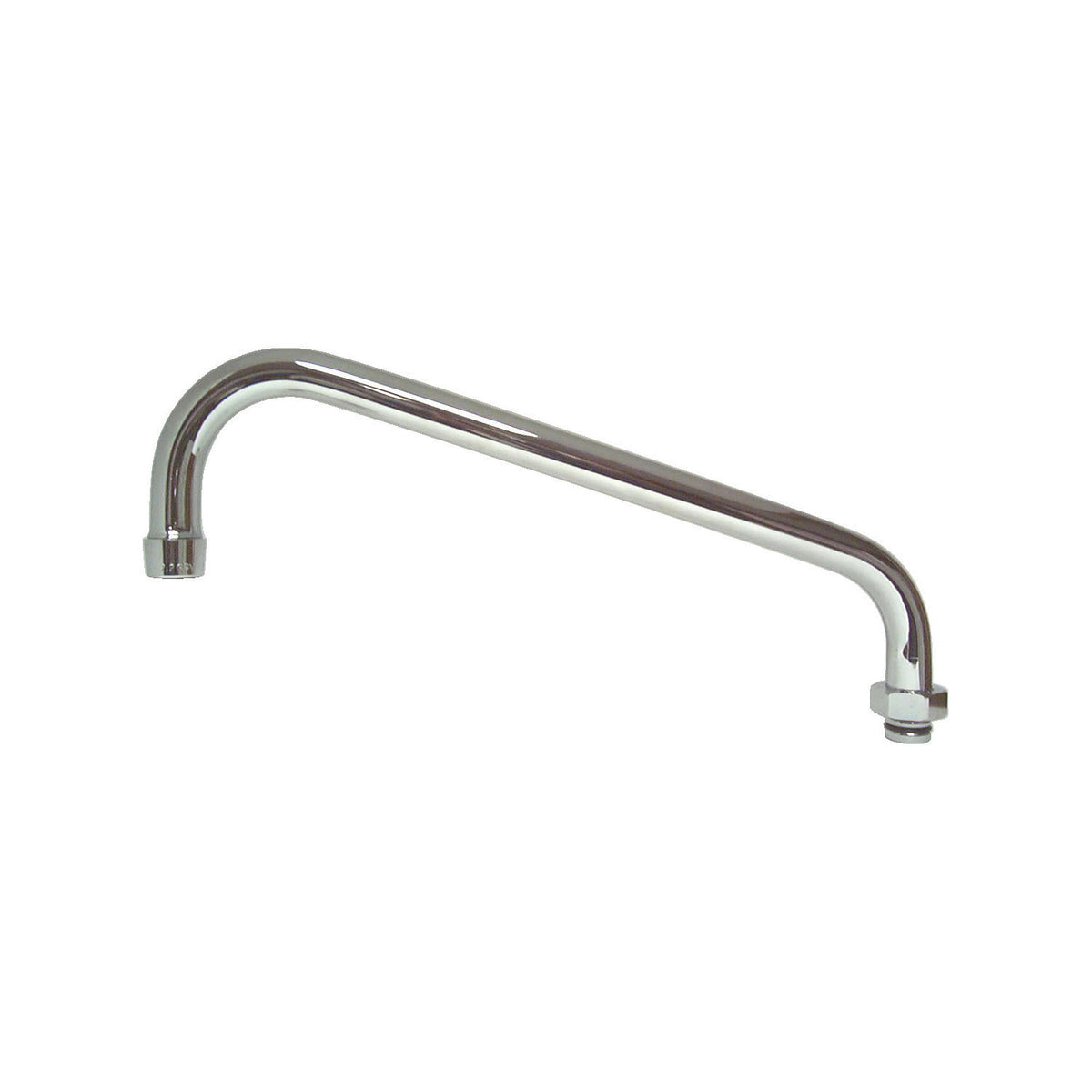 Fisher 54445 Swing Spout With Aerator, 1/2 in, 16 in Spout Reach x 3-1/4 in H Spout, 2.2 gpm, Stainless Steel, Domestic