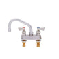 Fisher 3510 Kitchen Sink Faucet, Commercial, 2.2 gpm Flow Rate, 4 in Center, Swivel Spout, Domestic