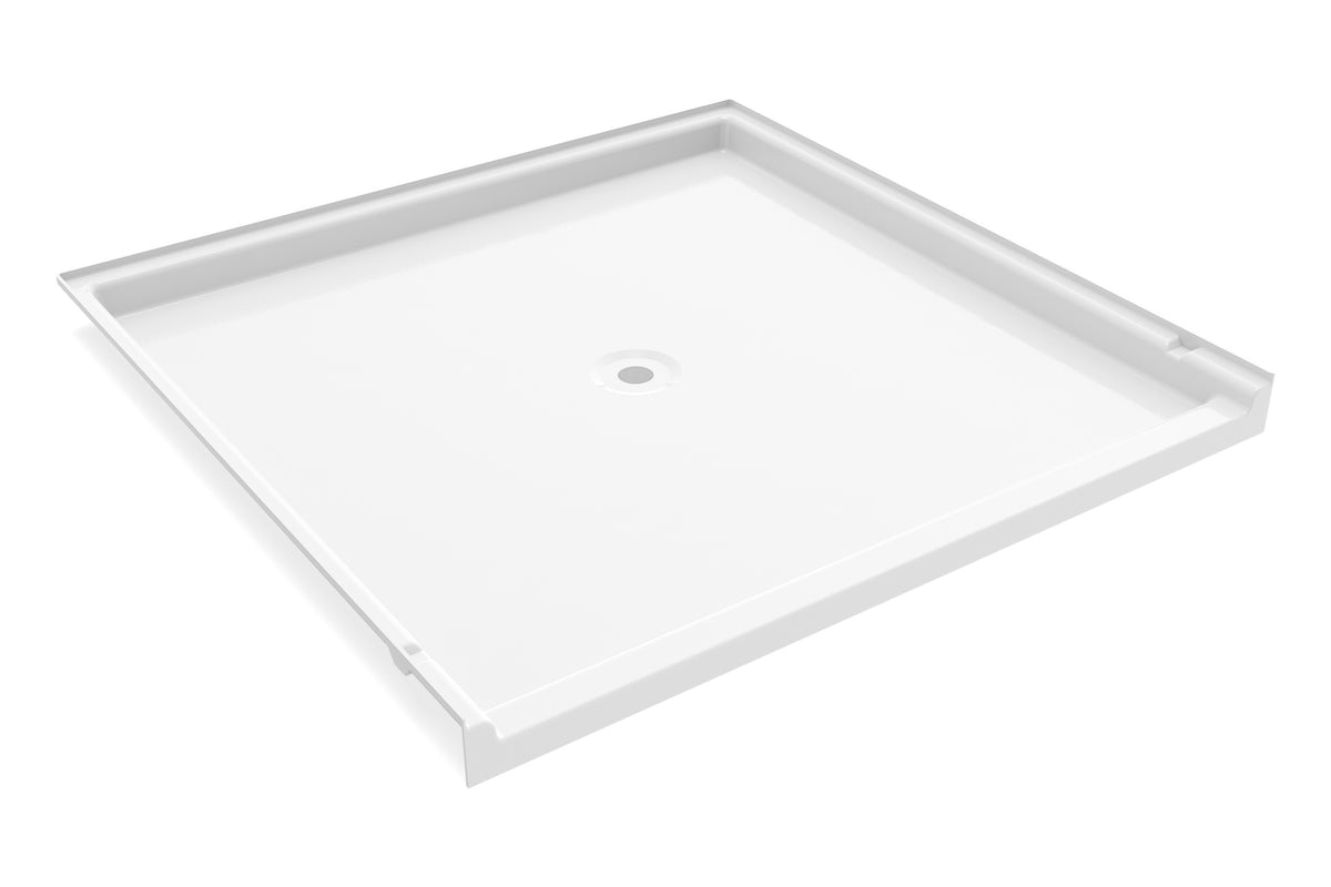 Florestone™ 4272F F Series Shower Base, White, Center Drain, 42 in L 71-7/8 in W 41-3/4 in D