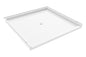 Florestone™ 4272F F Series Shower Base, White, Center Drain, 42 in L 71-7/8 in W 41-3/4 in D