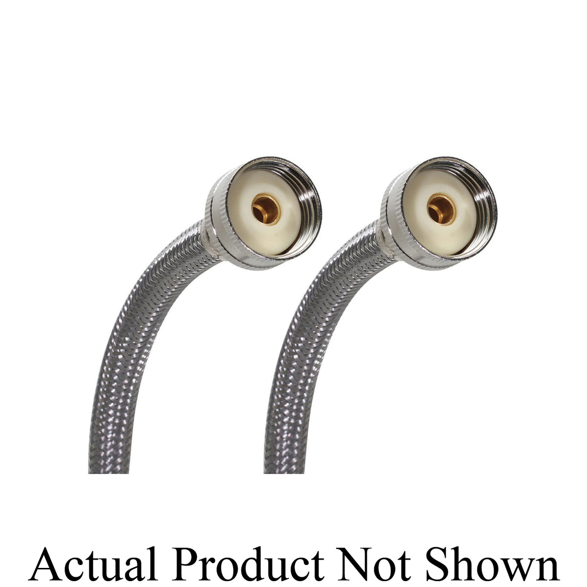 Fluidmaster® 9WM Washing Machine Connector, Fluidmaster® Washing Machine Connector, 3/4 in Compression, 304 Stainless Steel, Import