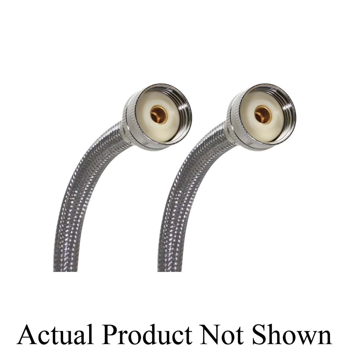 Fluidmaster® 9WM Washing Machine Connector, Fluidmaster® Washing Machine Connector, 3/4 in Compression, 304 Stainless Steel, Import