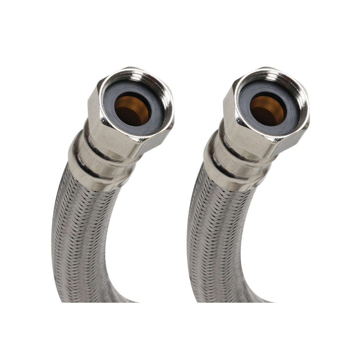Fluidmaster® B1H12 Water Heater Connector, 3/4 in Nominal, FNPT End Style, 12 in L, Stainless Steel, Import