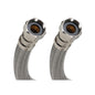 Fluidmaster® B1H12 Water Heater Connector, 3/4 in Nominal, FNPT End Style, 12 in L, Stainless Steel, Import