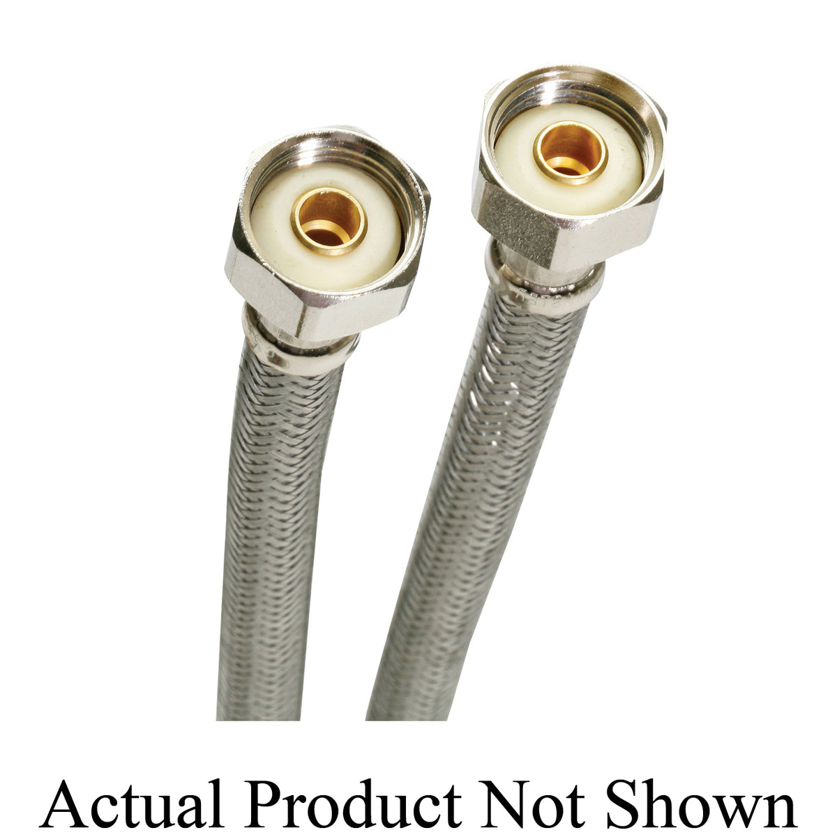 Fluidmaster® B4F FITS-ALL™ Universal Faucet Connector, Fluidmaster® FITS-ALL™ Universal Faucet Connector, 1/2 in Nominal, FNPT End Style, 125 psi Working, 304 Stainless Steel, Import